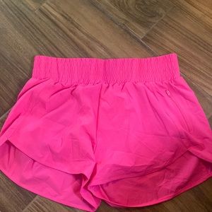 Hot pink womens active shorts